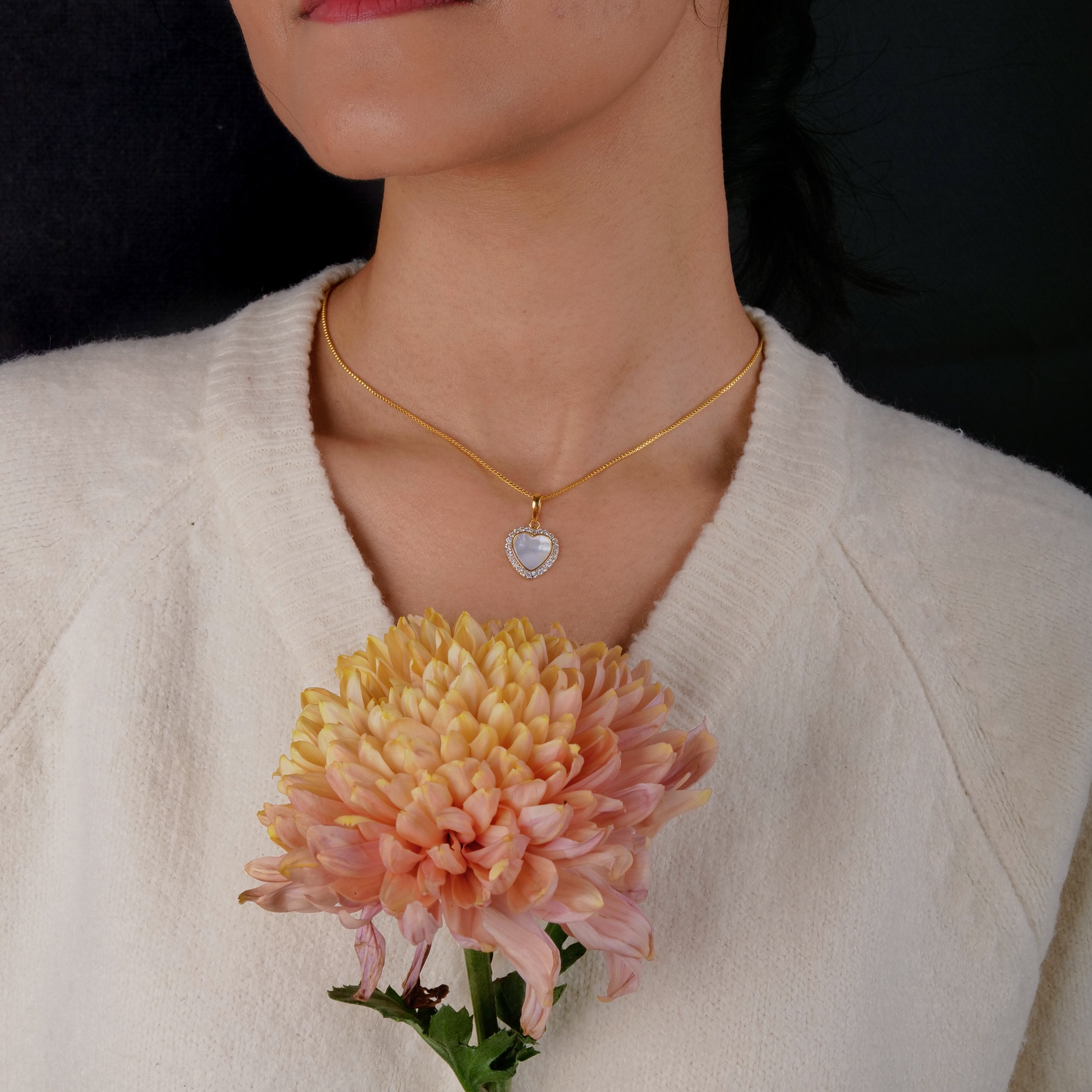 Pure Heart with Diamonds Pendant