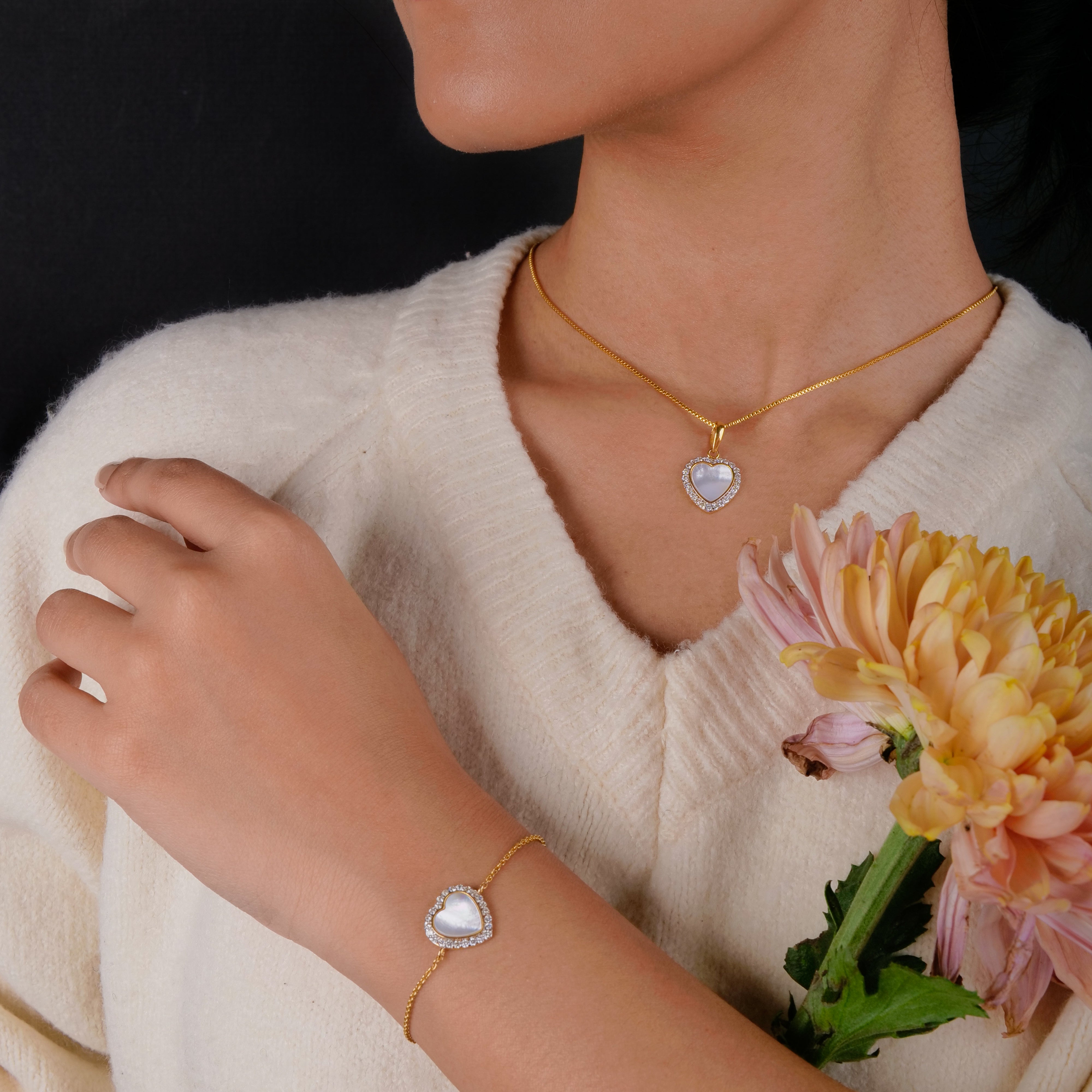 Pure Heart with Diamonds Pendant