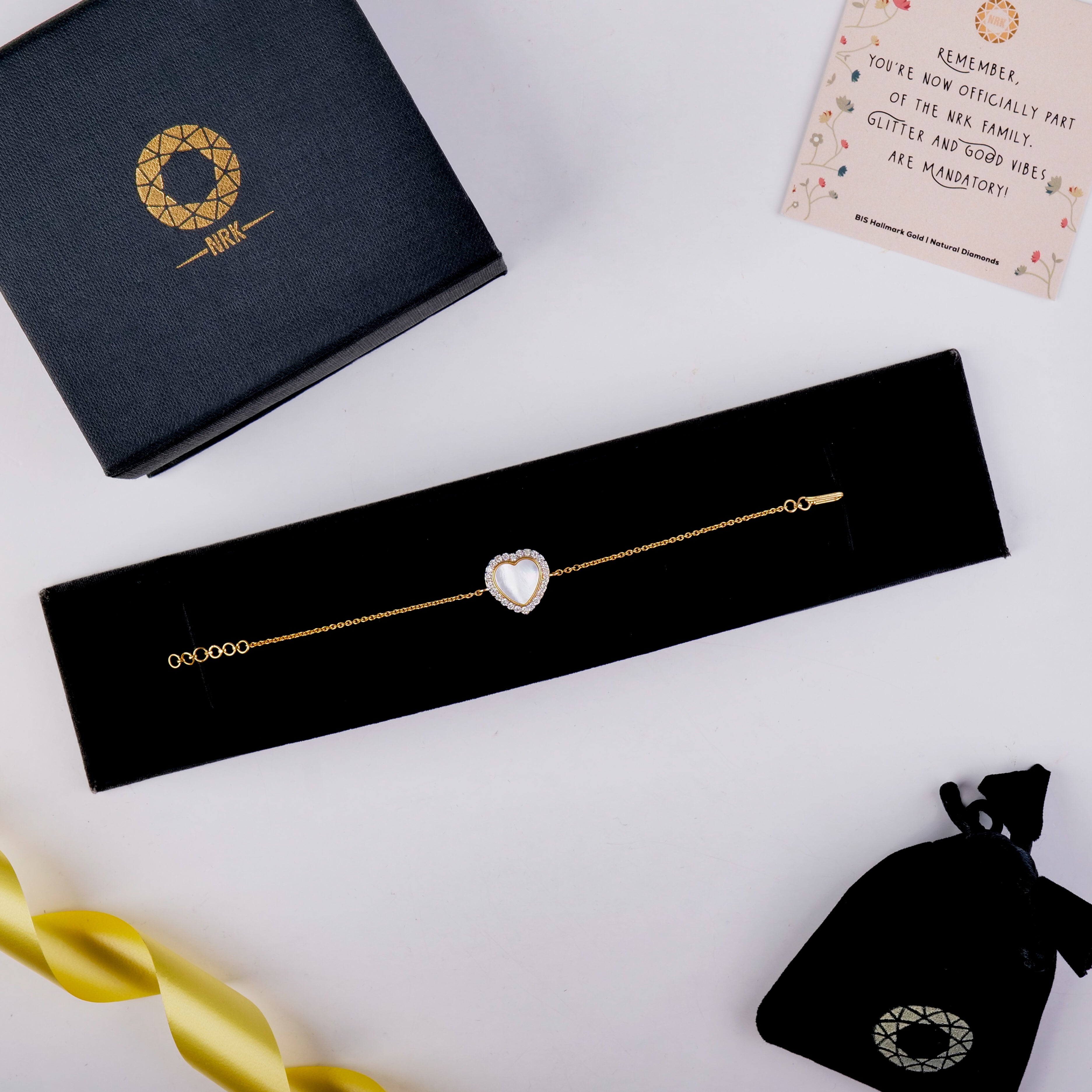 Pure Heart with Diamonds Bracelet