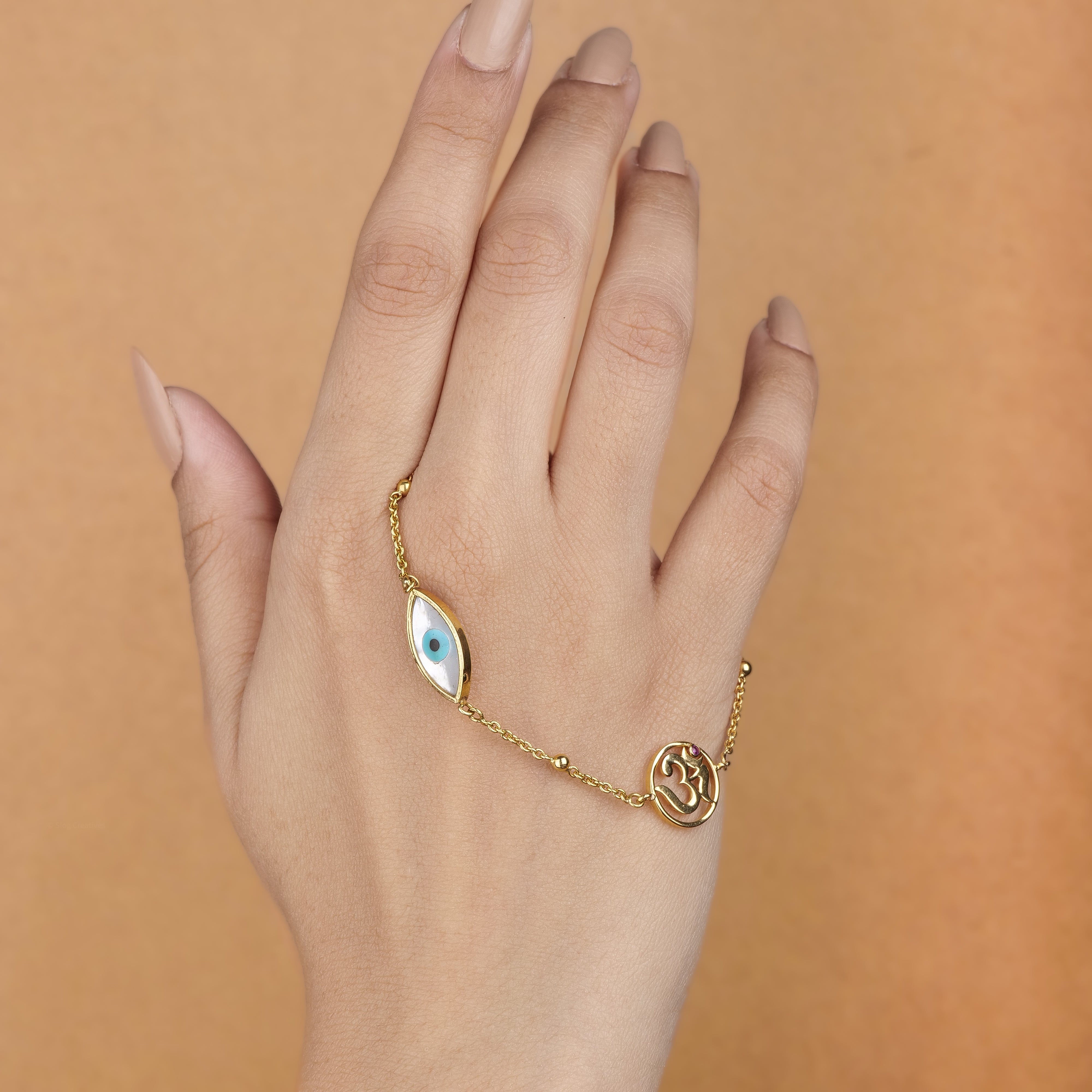 Evil Eye Om Bracelet