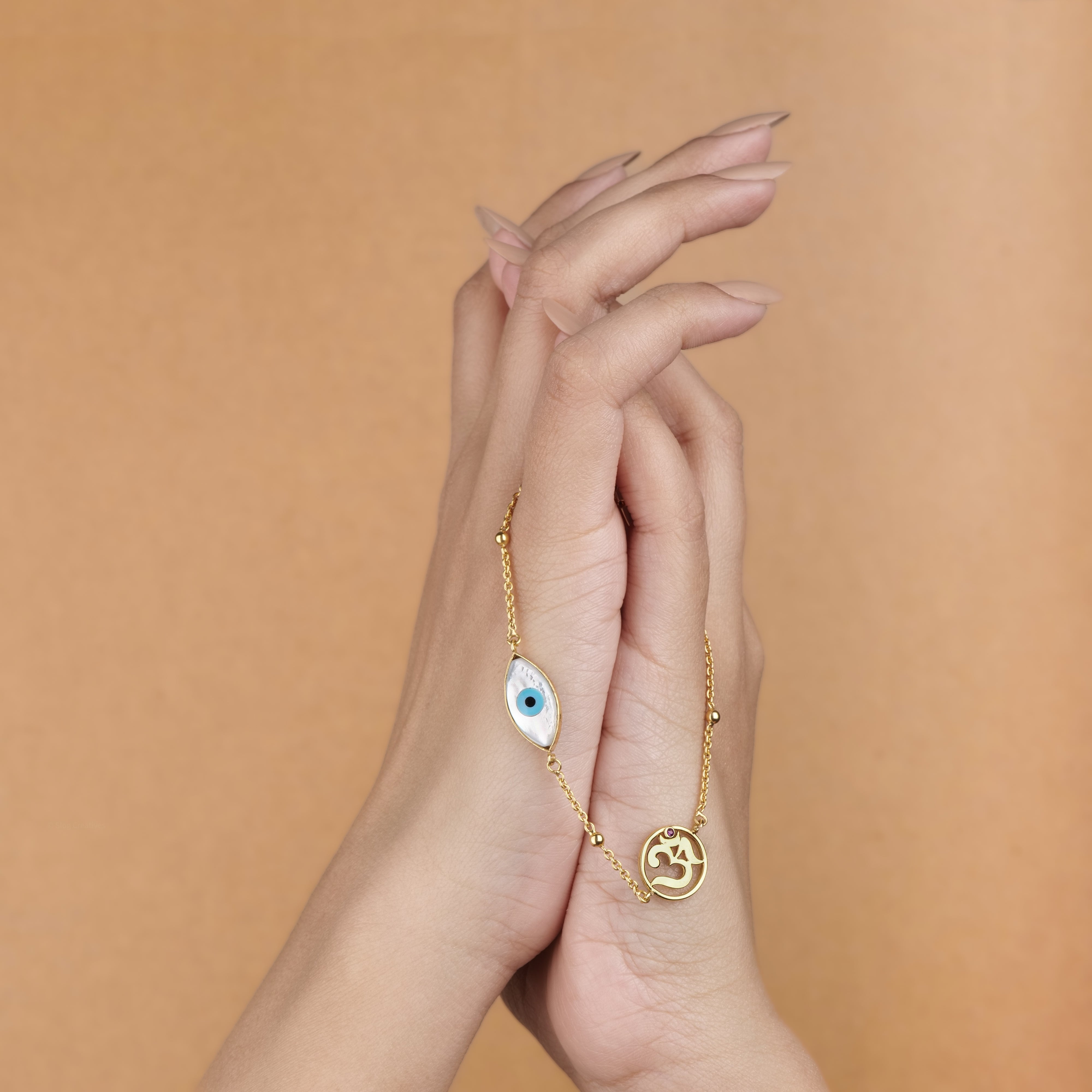 Evil Eye Om Bracelet