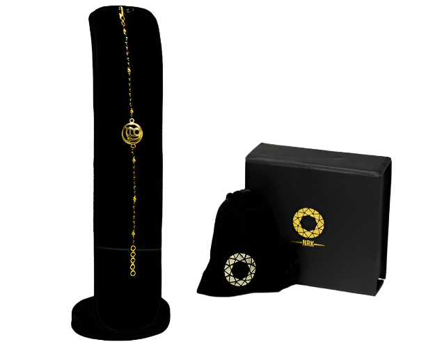 Ek Onkar Sutra Black Bead Bracelet