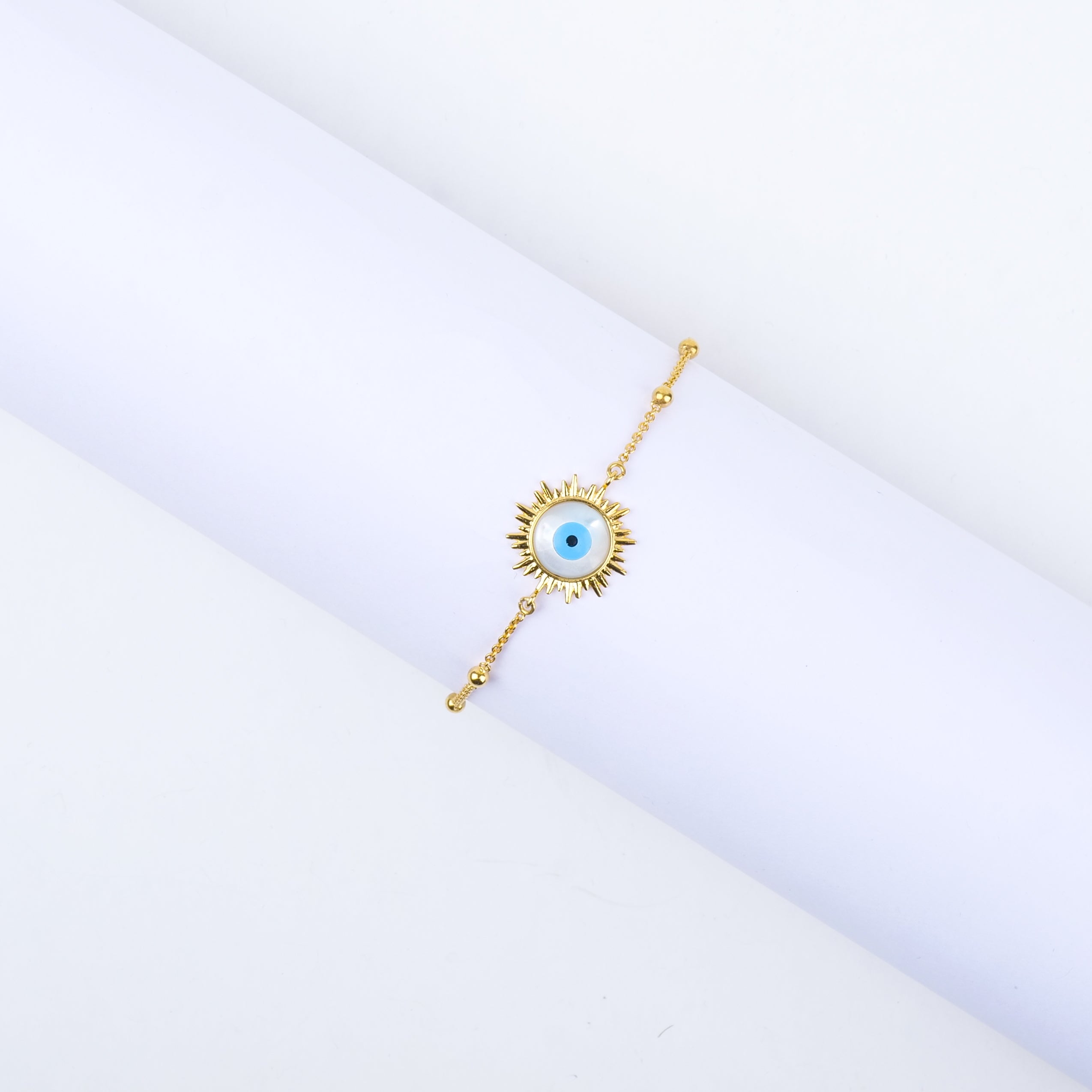 Sun Burst Evil Eye Bracelet