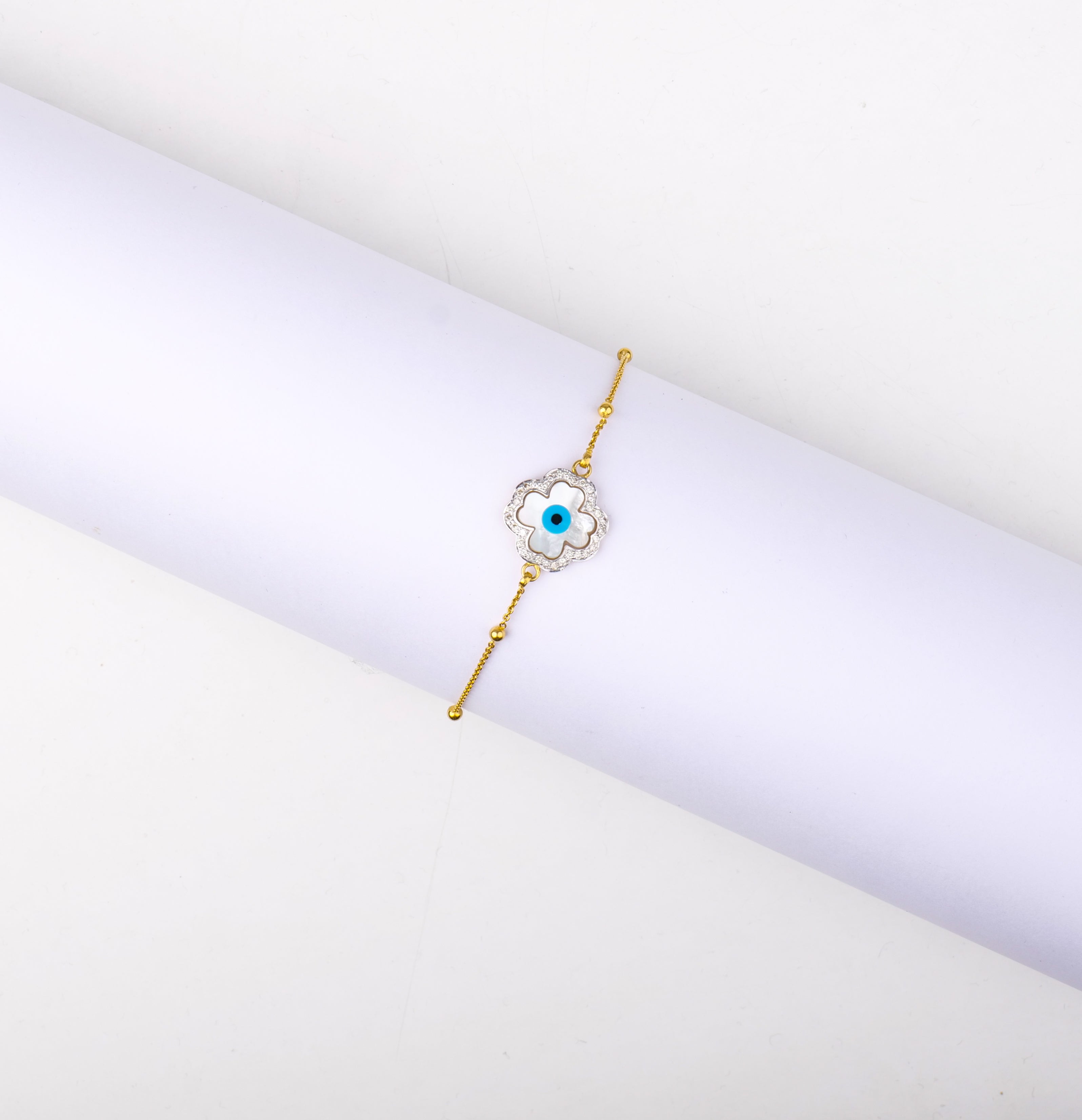 Bloom Like A Flower with Diamonds Bracelet