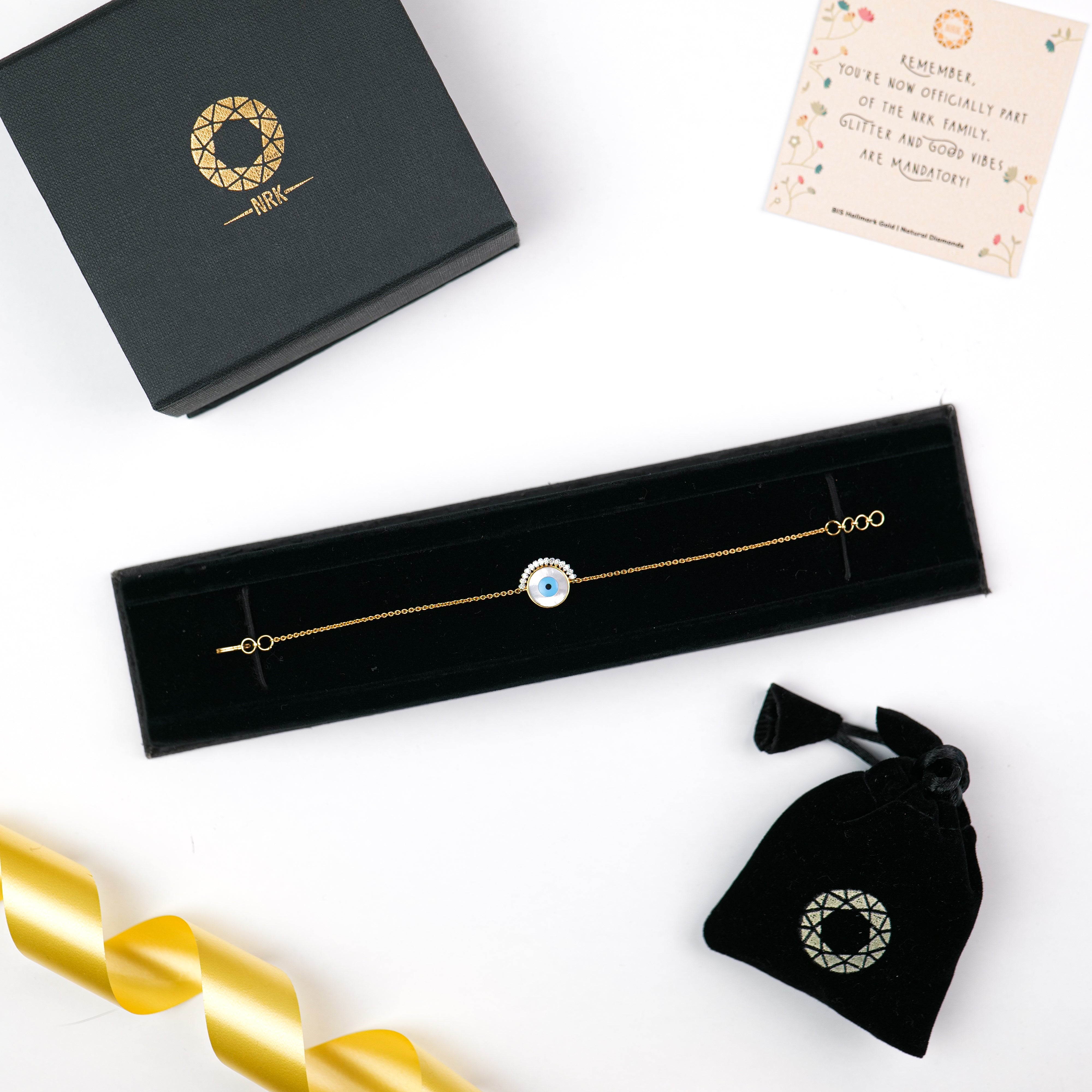 Crown Evil Eye Bracelet