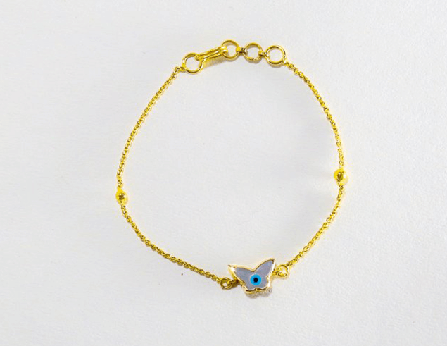 Butterfly Evil Eye Bracelet